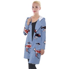 Fish Carp Koi Koi Hooded Pocket Cardigan by artworkshop