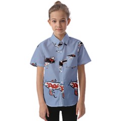 Fish Carp Koi Koi Kids  Short Sleeve Shirt by artworkshop