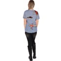 Fish Carp Koi Koi Women s V-Neck Scrub Top View4