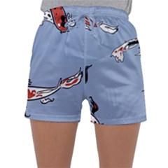 Fish Carp Koi Koi Sleepwear Shorts by artworkshop