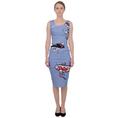 Fish Carp Koi Koi Sleeveless Pencil Dress by artworkshop