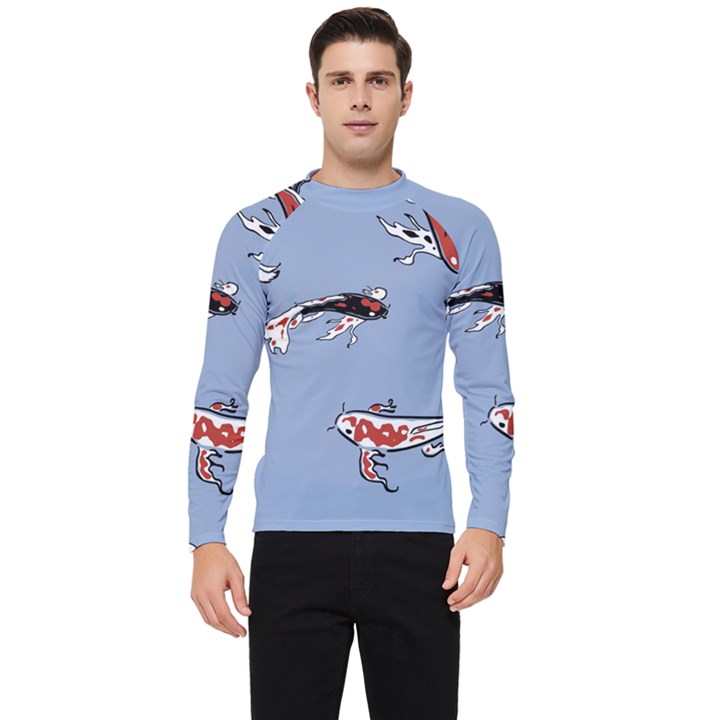 Fish Carp Koi Koi Men s Long Sleeve Rash Guard