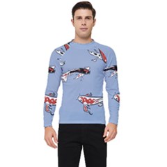 Fish Carp Koi Koi Men s Long Sleeve Rash Guard by artworkshop