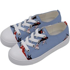 Fish Carp Koi Koi Kids  Low Top Canvas Sneakers by artworkshop