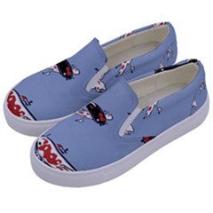 Fish Carp Koi Koi Kids  Canvas Slip Ons by artworkshop