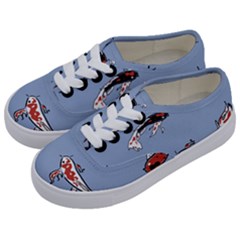 Fish Carp Koi Koi Kids  Classic Low Top Sneakers by artworkshop