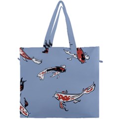 Fish Carp Koi Koi Canvas Travel Bag by artworkshop