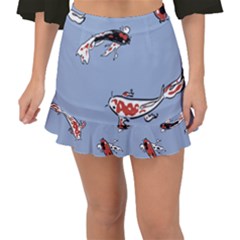 Fish Carp Koi Koi Fishtail Mini Chiffon Skirt by artworkshop