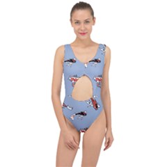 Fish Carp Koi Koi Center Cut Out Swimsuit by artworkshop