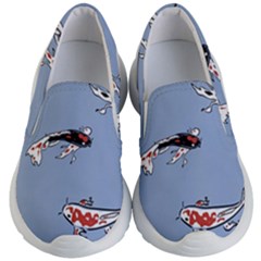 Fish Carp Koi Koi Kids Lightweight Slip Ons by artworkshop