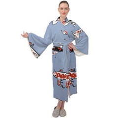 Fish Carp Koi Koi Maxi Velour Kimono by artworkshop