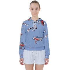 Fish Carp Koi Koi Women s Tie Up Sweat