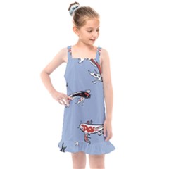 Fish Carp Koi Koi Kids  Overall Dress by artworkshop