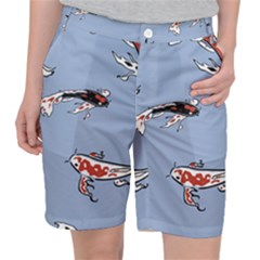 Fish Carp Koi Koi Pocket Shorts by artworkshop