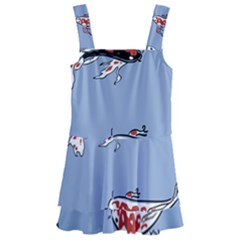 Fish Carp Koi Koi Kids  Layered Skirt Swimsuit by artworkshop