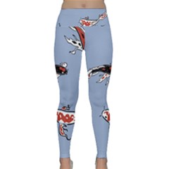 Fish Carp Koi Koi Lightweight Velour Classic Yoga Leggings by artworkshop