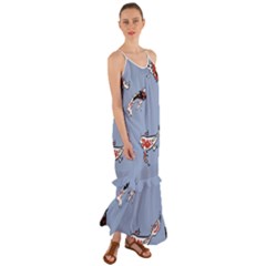 Fish Carp Koi Koi Cami Maxi Ruffle Chiffon Dress by artworkshop