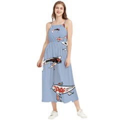 Fish Carp Koi Koi Boho Sleeveless Summer Dress by artworkshop