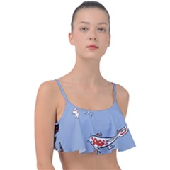 Fish Carp Koi Koi Frill Bikini Top by artworkshop