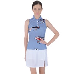 Fish Carp Koi Koi Women s Sleeveless Polo Tee by artworkshop