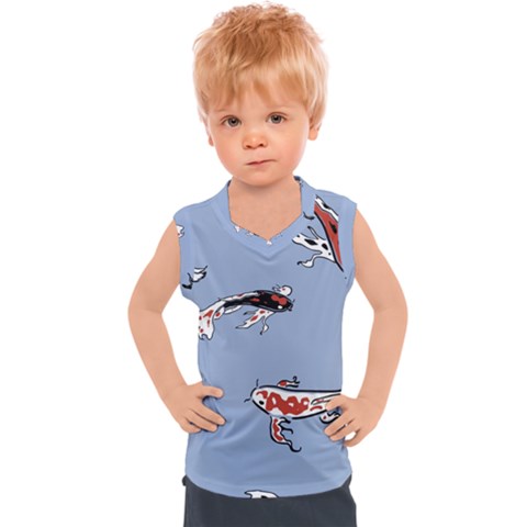 Fish Carp Koi Koi Kids  Sport Tank Top by artworkshop