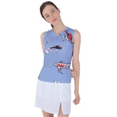 Fish Carp Koi Koi Women s Sleeveless Sports Top by artworkshop