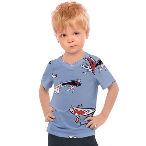 Fish Carp Koi Koi Kids  Sports Tee by artworkshop