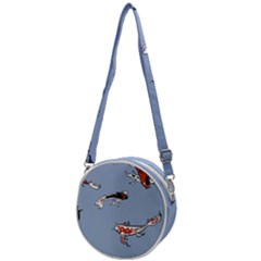 Fish Carp Koi Koi Crossbody Circle Bag by artworkshop