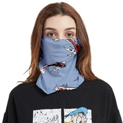 Fish Carp Koi Koi Face Covering Bandana (two Sides) by artworkshop