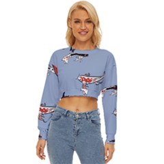 Fish Carp Koi Koi Lightweight Long Sleeve Sweatshirt by artworkshop