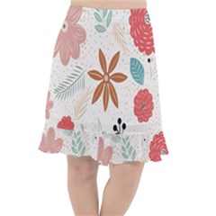 Nature Flora Fishtail Chiffon Skirt