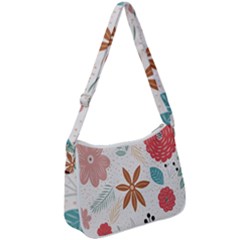 Nature Flora Zip Up Shoulder Bag by artworkshop