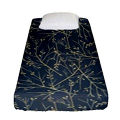 Nature Twigs Fitted Sheet (single Size) by artworkshop