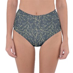 Nature Twigs Reversible High-waist Bikini Bottoms by artworkshop