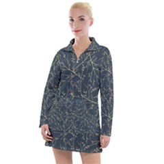 Nature Twigs Women s Long Sleeve Casual Dress by artworkshop