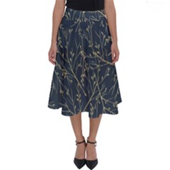 Nature Twigs Perfect Length Midi Skirt by artworkshop