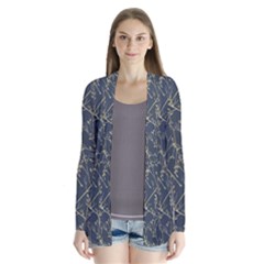 Nature Twigs Drape Collar Cardigan by artworkshop