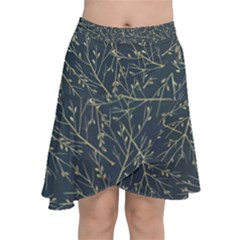 Nature Twigs Chiffon Wrap Front Skirt