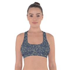 Nature Twigs Cross Back Sports Bra by artworkshop