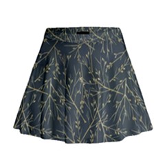 Nature Twigs Mini Flare Skirt by artworkshop