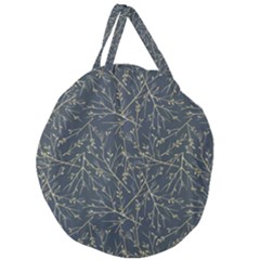 Nature Twigs Giant Round Zipper Tote by artworkshop