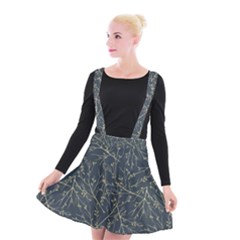 Nature Twigs Suspender Skater Skirt by artworkshop