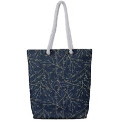 Nature Twigs Full Print Rope Handle Tote (small) by artworkshop