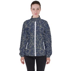 Nature Twigs Women s High Neck Windbreaker by artworkshop