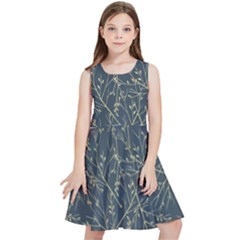 Nature Twigs Kids  Skater Dress by artworkshop