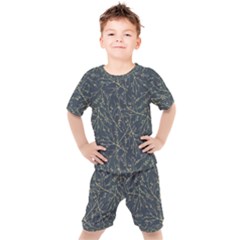 Nature Twigs Kids  Tee And Shorts Set by artworkshop