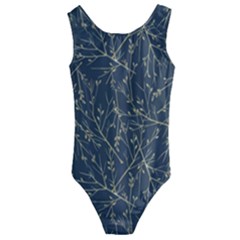 Nature Twigs Kids  Cut-out Back One Piece Swimsuit by artworkshop