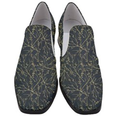 Nature Twigs Women Slip On Heel Loafers by artworkshop