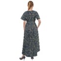 Nature Twigs Front Wrap High Low Dress View2