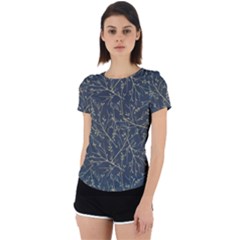 Nature Twigs Back Cut Out Sport Tee by artworkshop